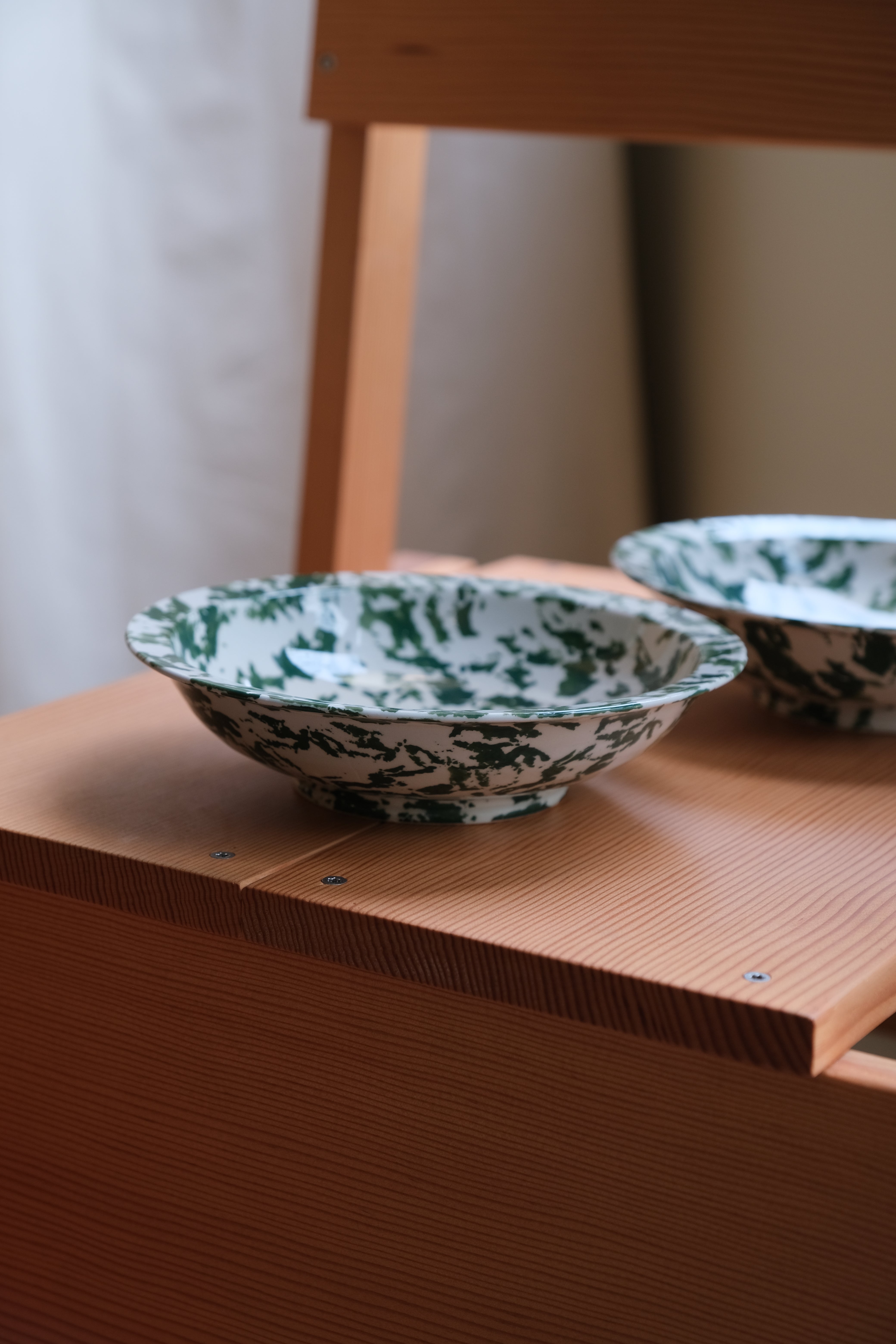 GREEN MANDALA RIM BOWL