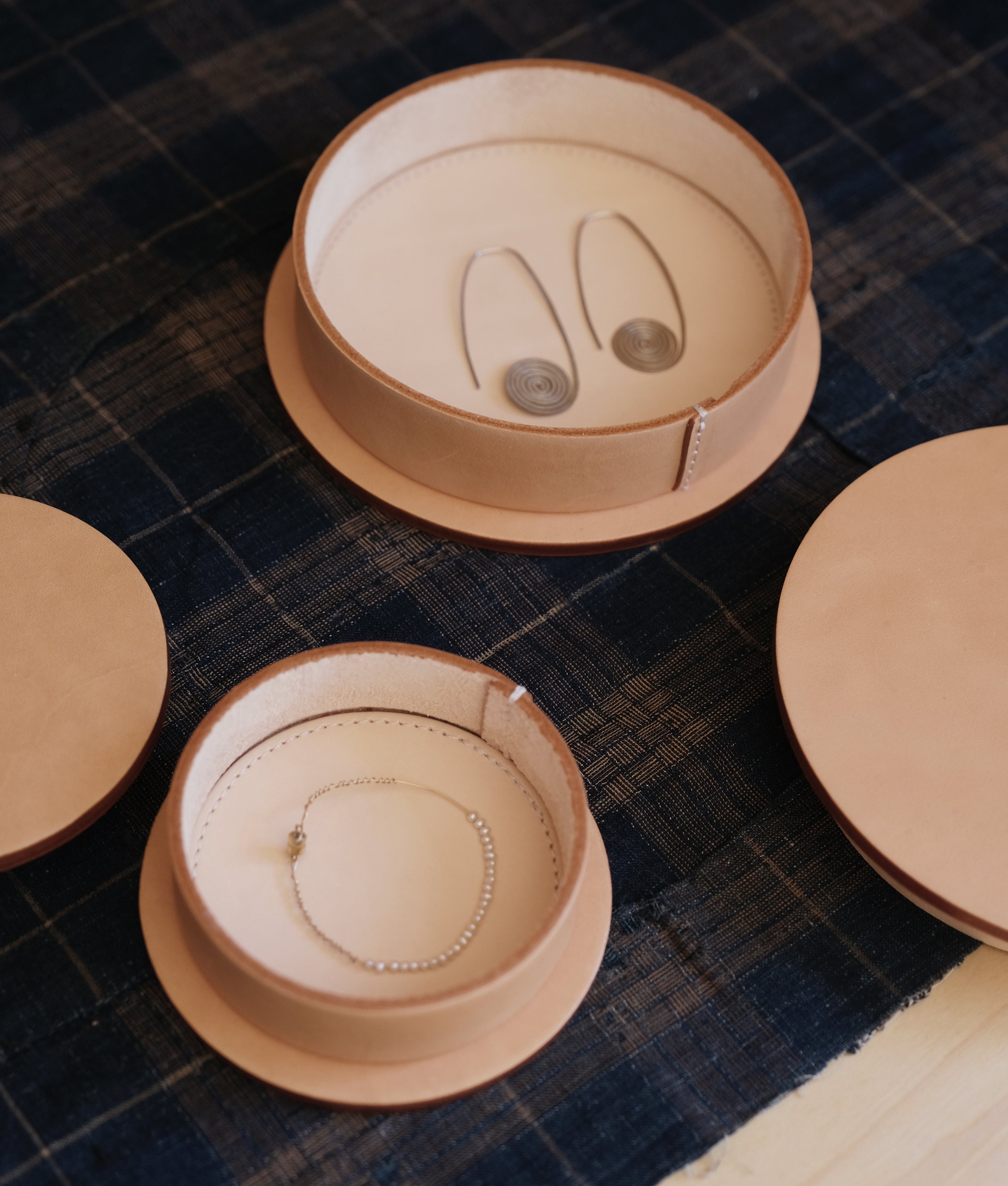 LEATHER CANISTERS
