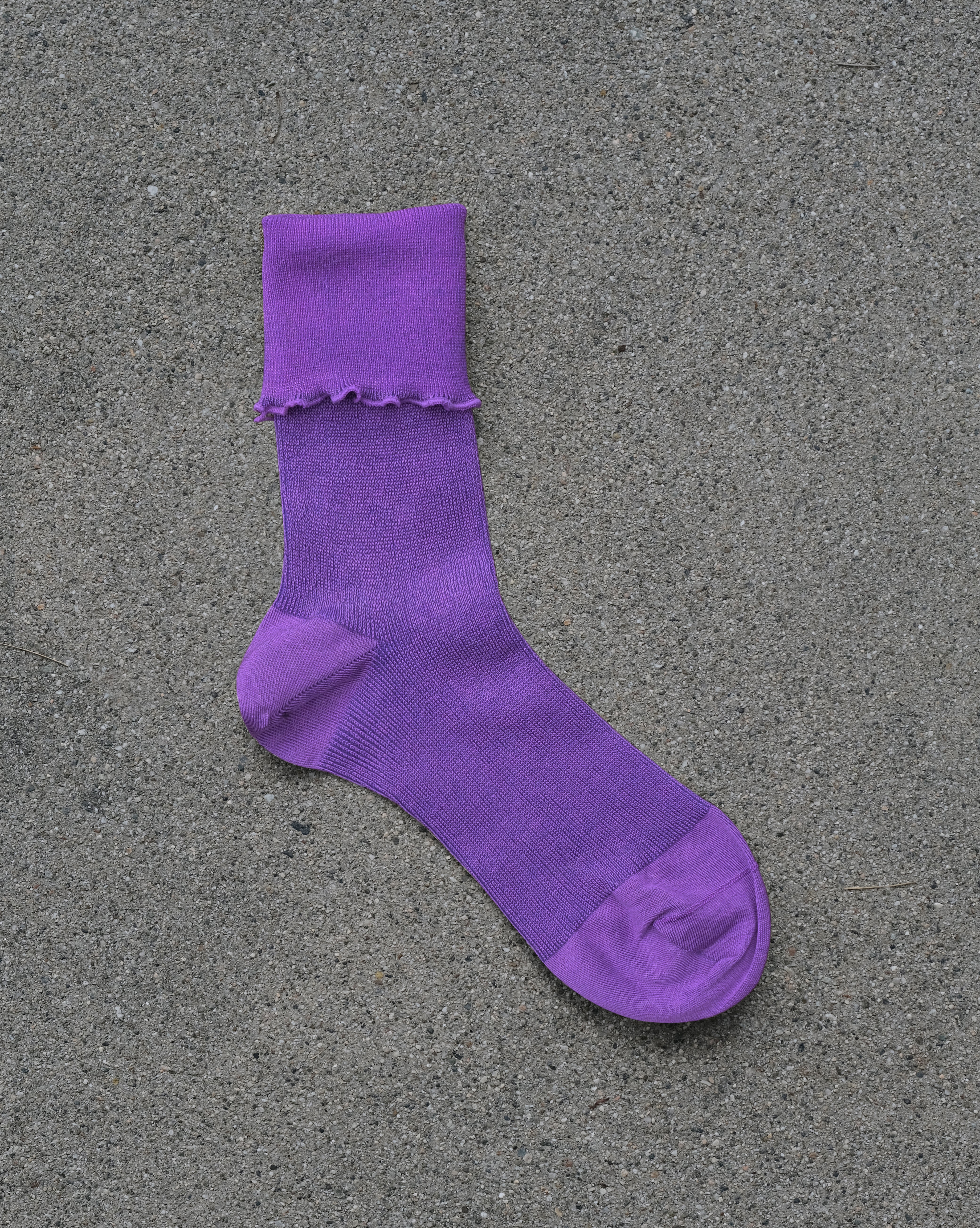 HIGH TWIST COTTON SOCKS - Purple