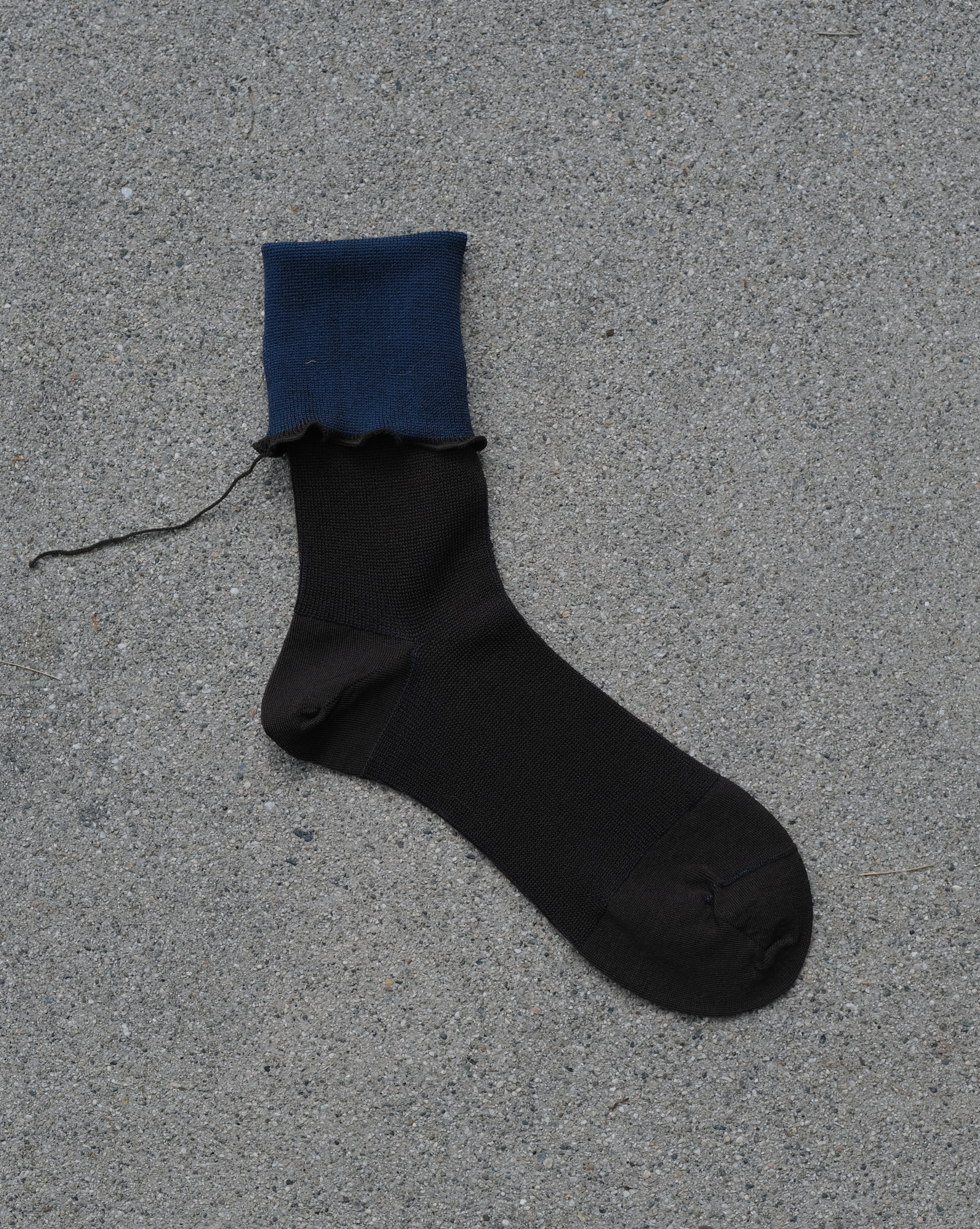 HIGH TWIST COTTON SOCKS - Anthracite/Navy