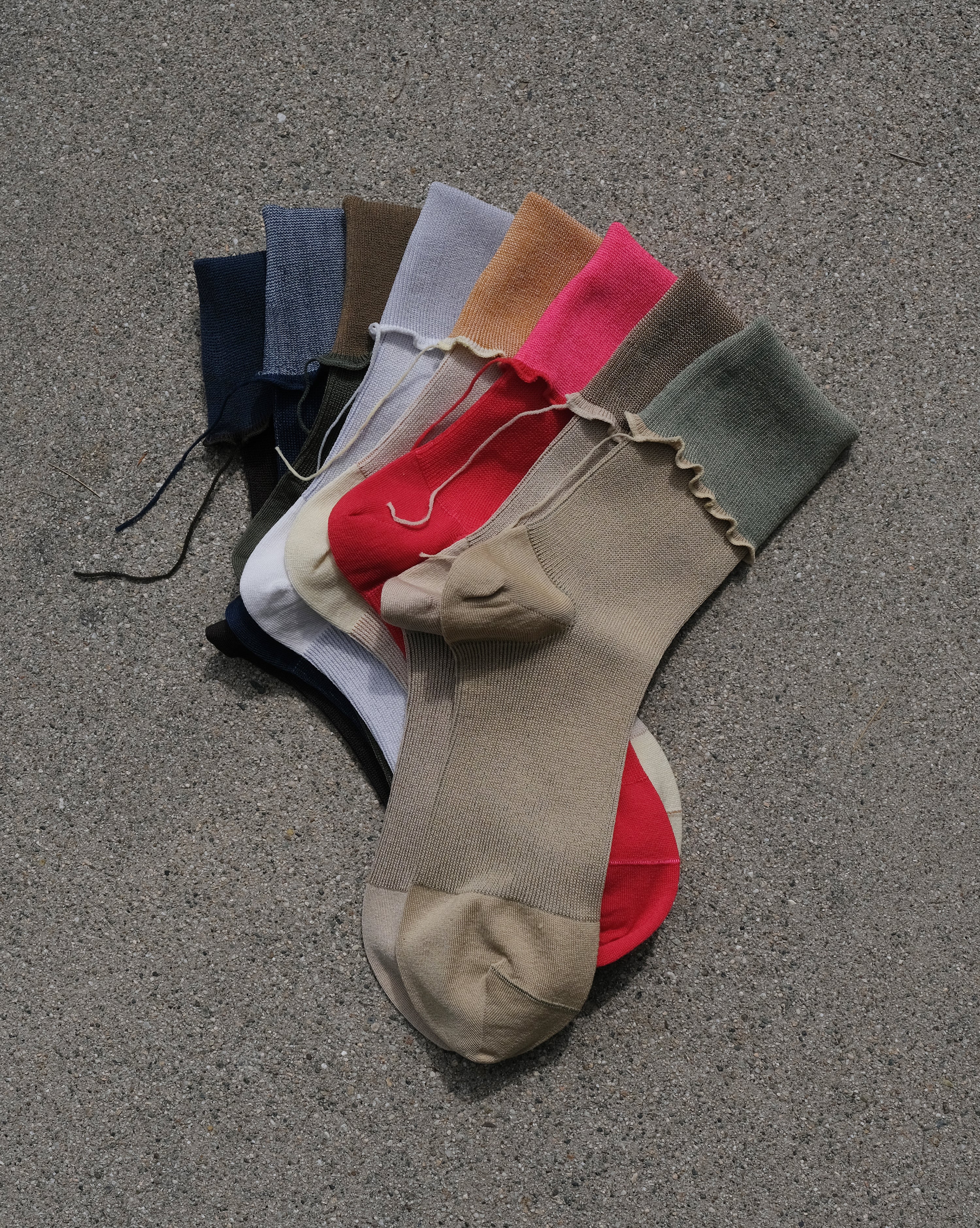 HIGH TWIST COTTON SOCKS - Anthracite/Navy