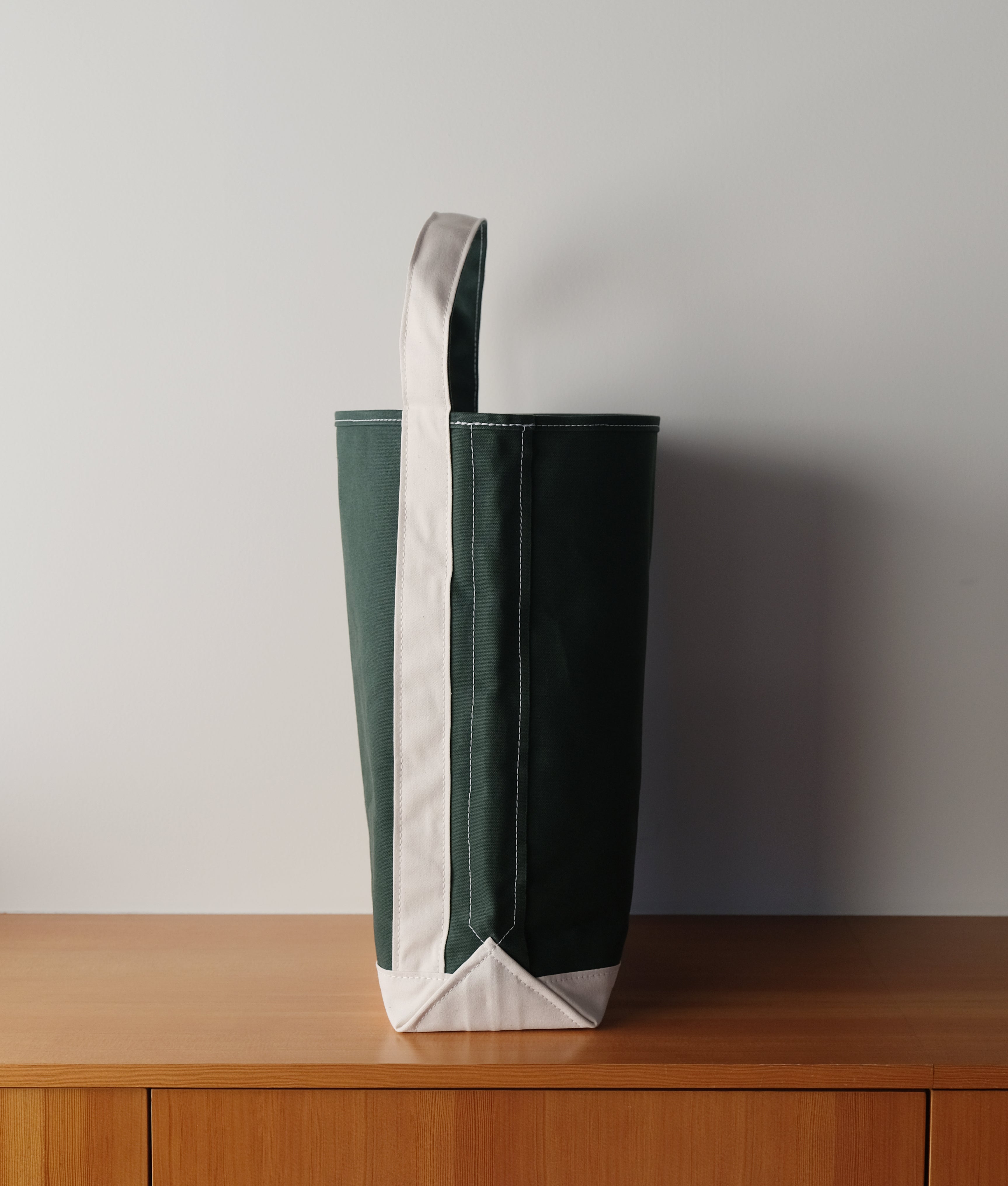 LARGE BAGUETTE TOTE - Green