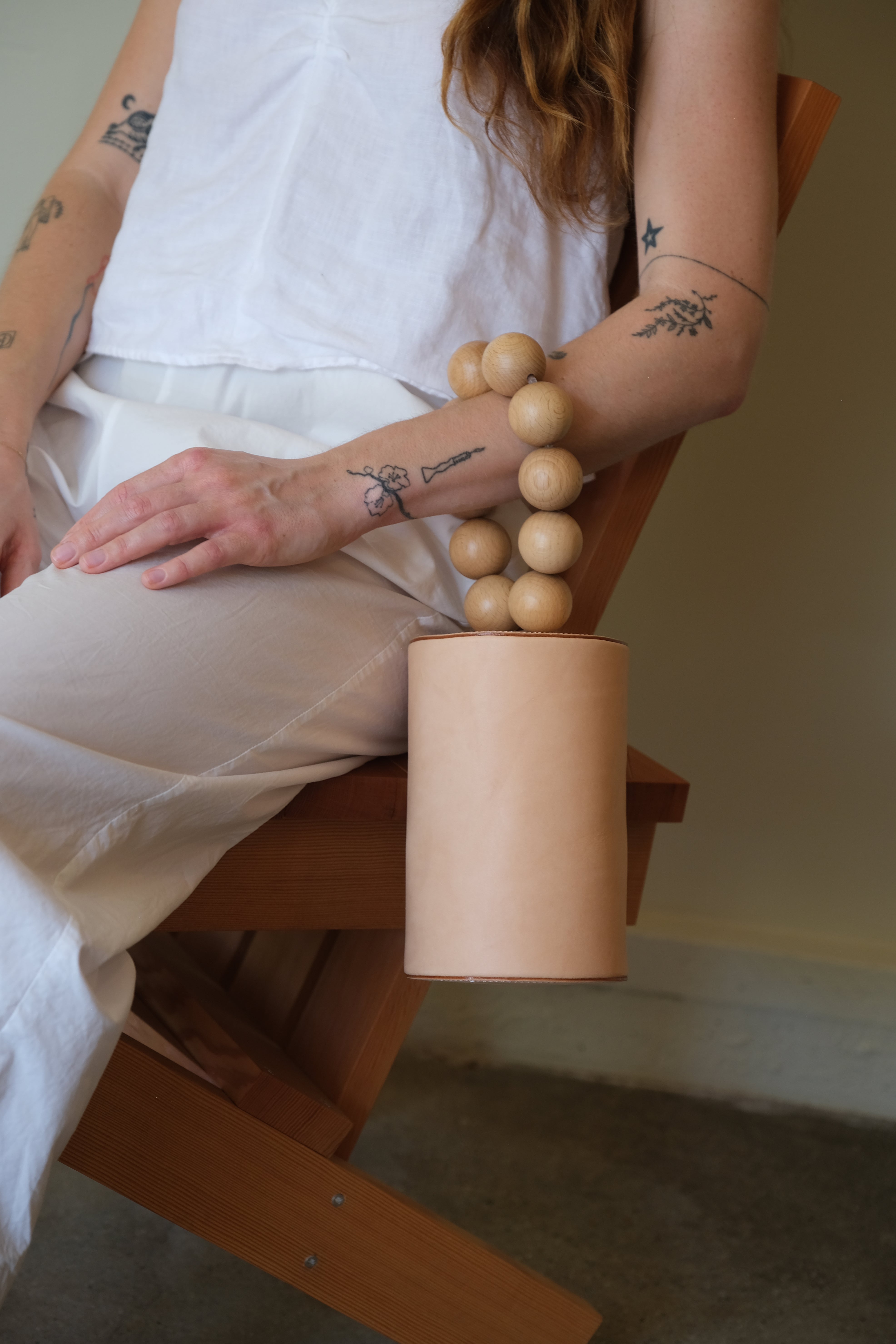 WOOD BALL WRISTLET