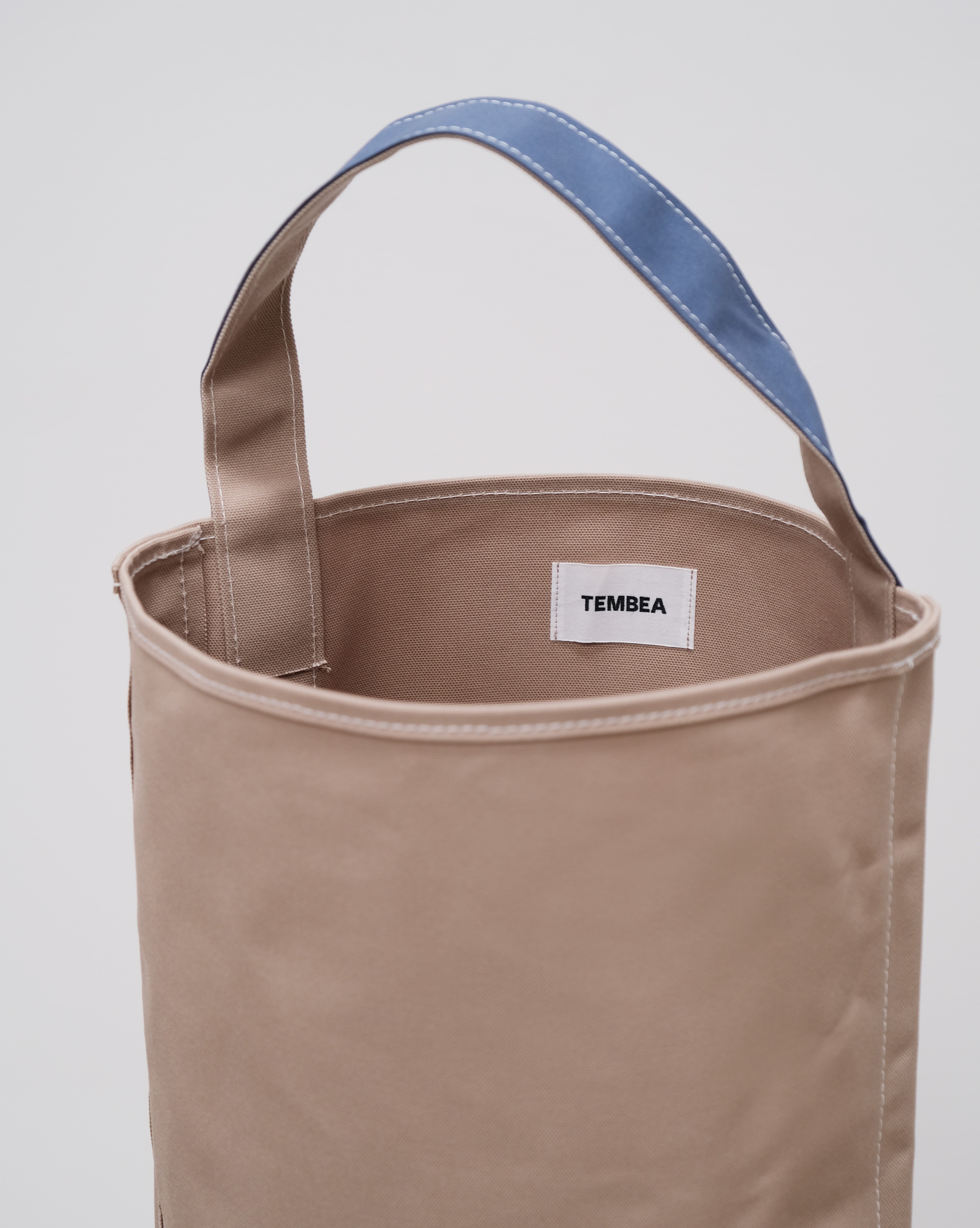 LARGE BAGUETTE TOTE - Grey/Slate Blue