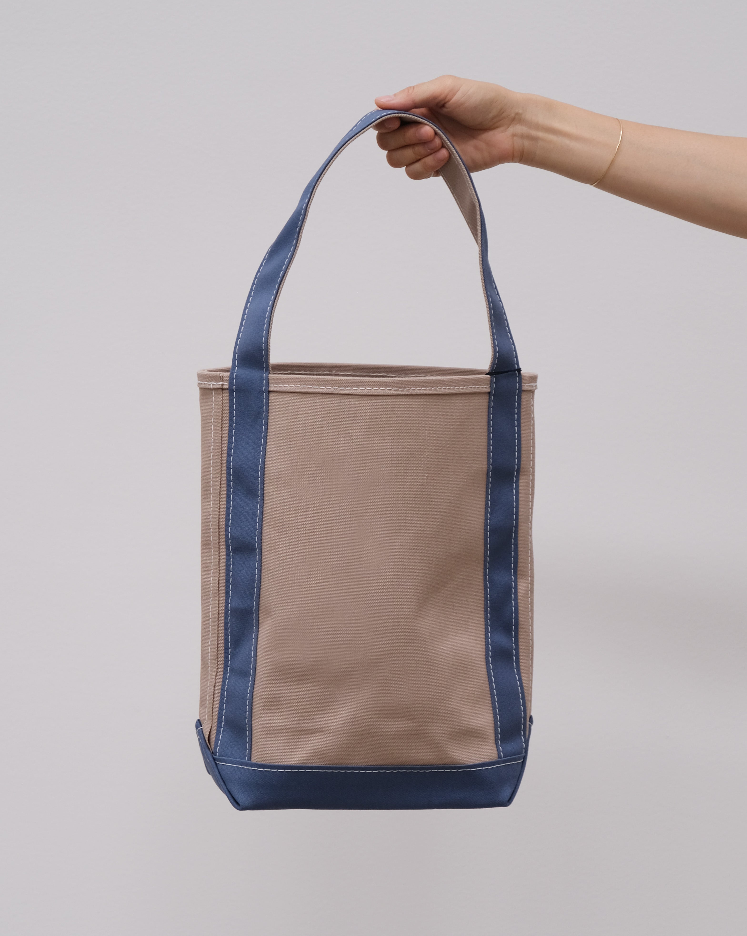 SMALL BAGUETTE TOTE - Grey / Slate Blue