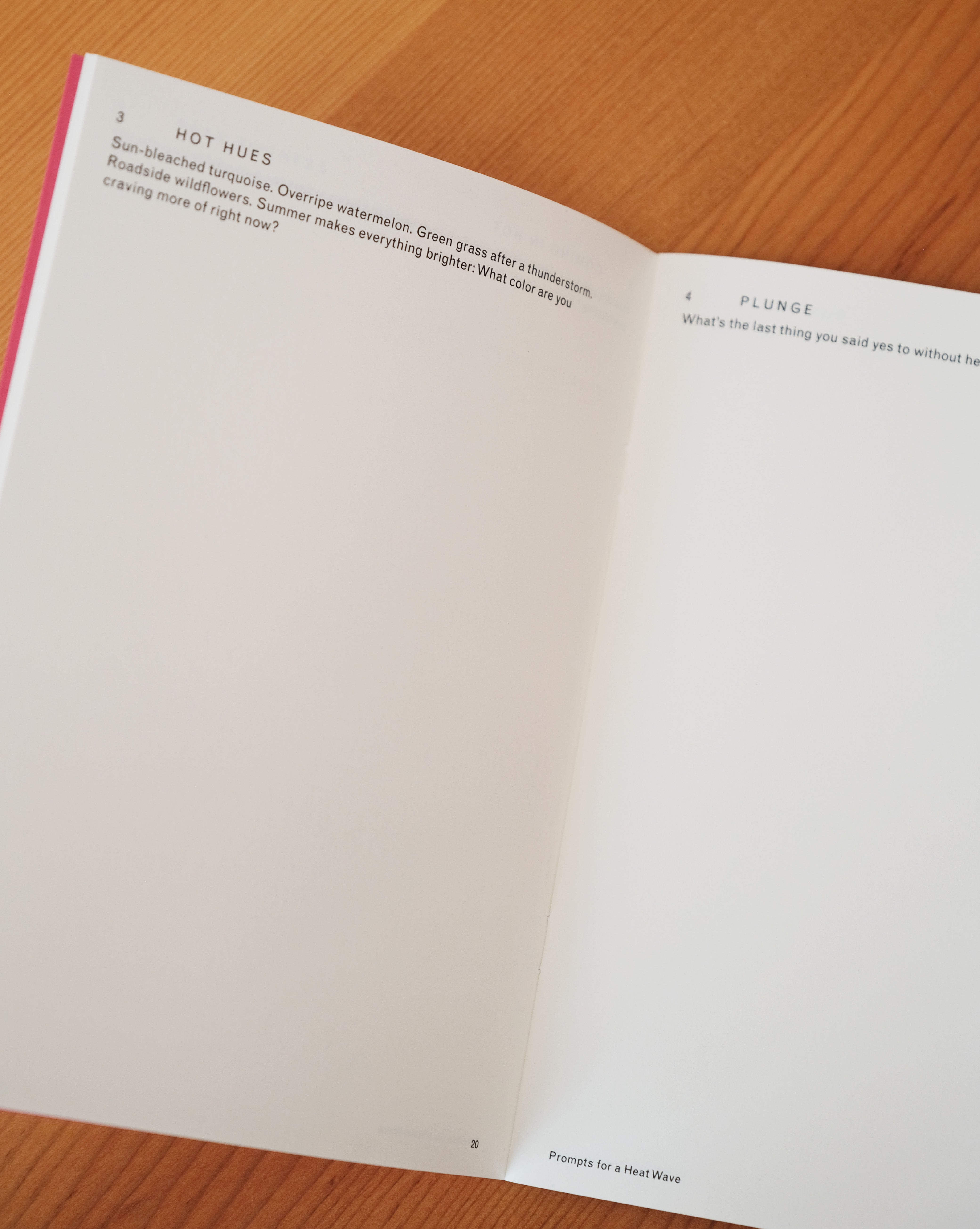 MOON LISTS — Prompts for a Heat Wave