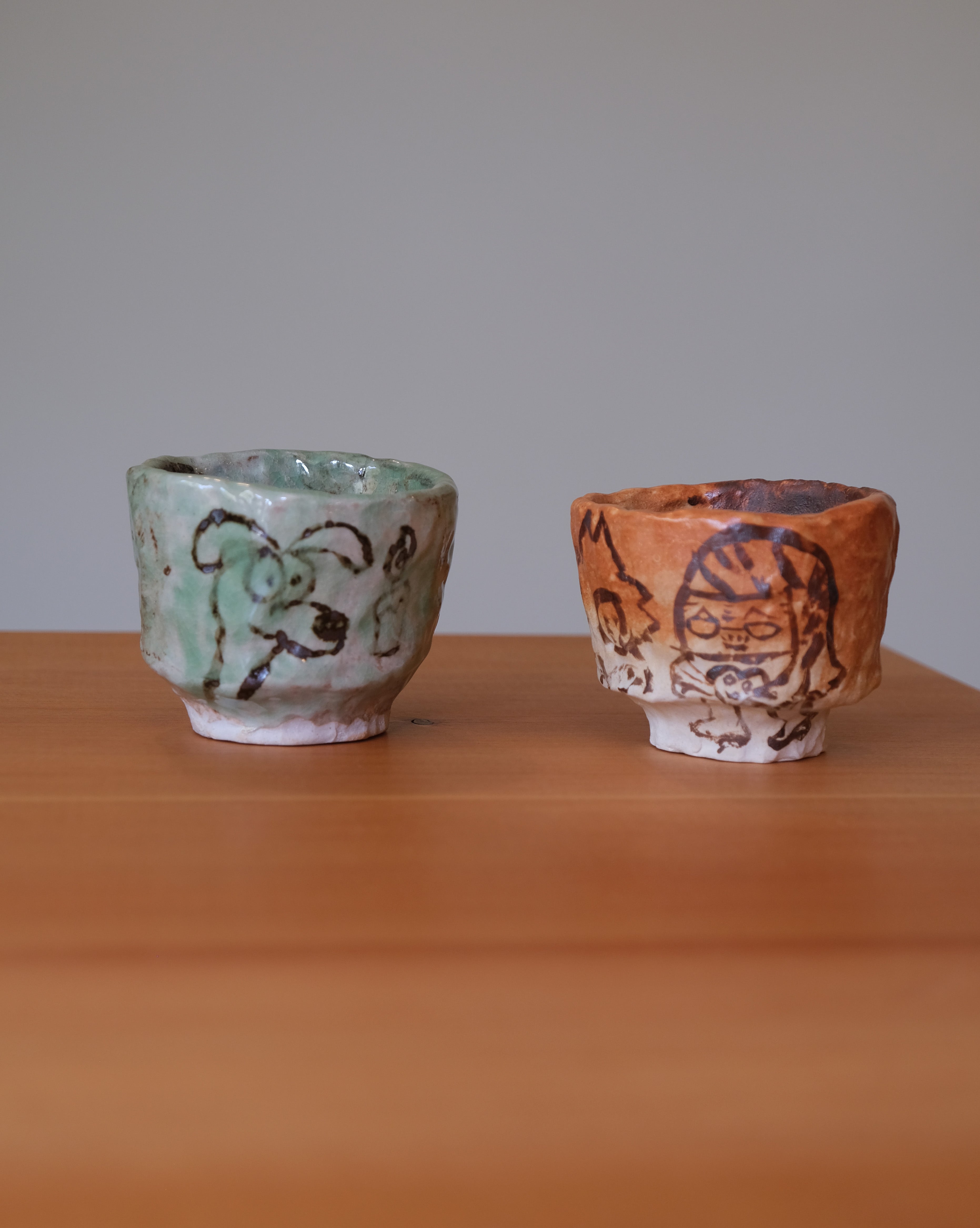 CHAWAN in orange glaze