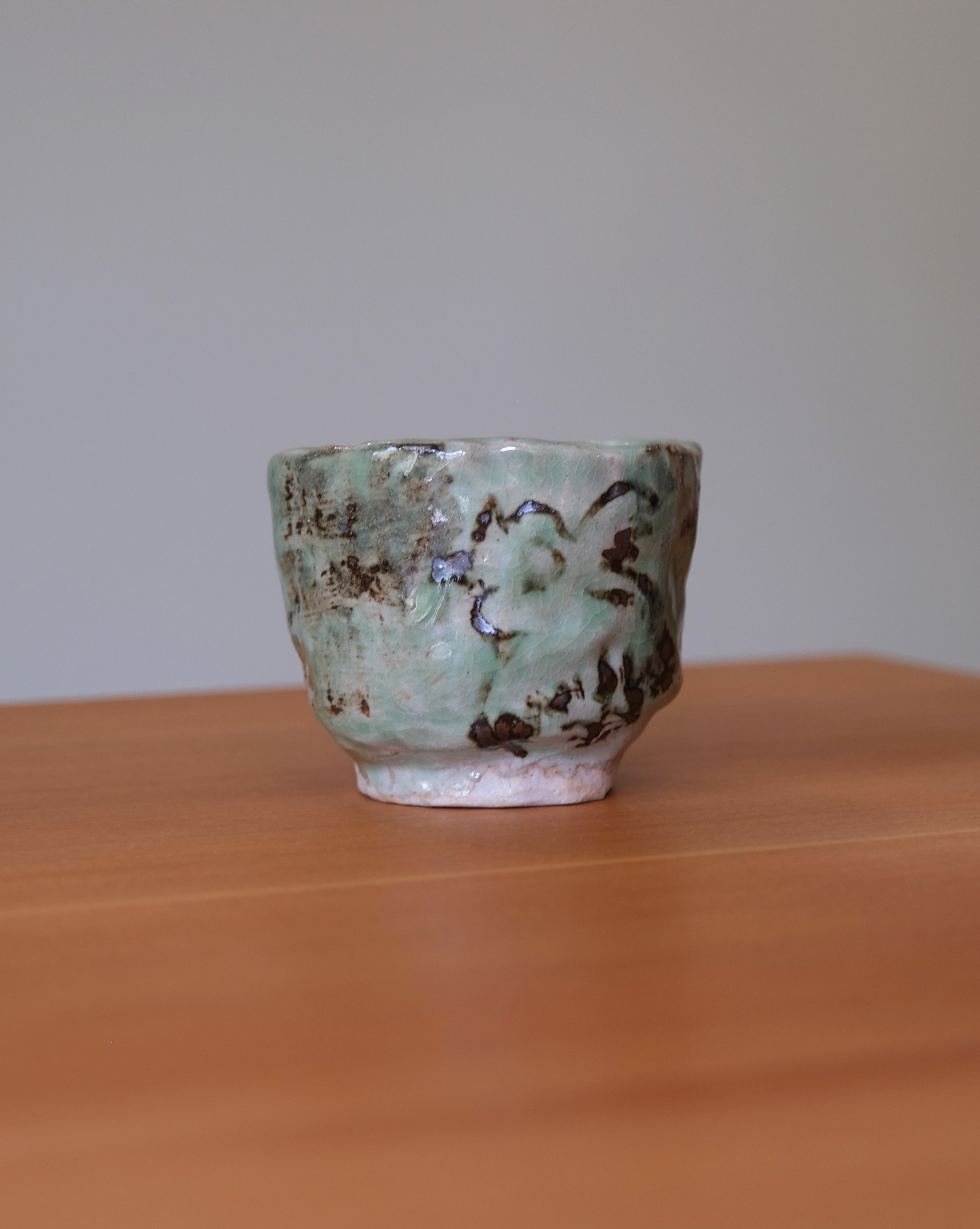 CHAWAN in green glaze