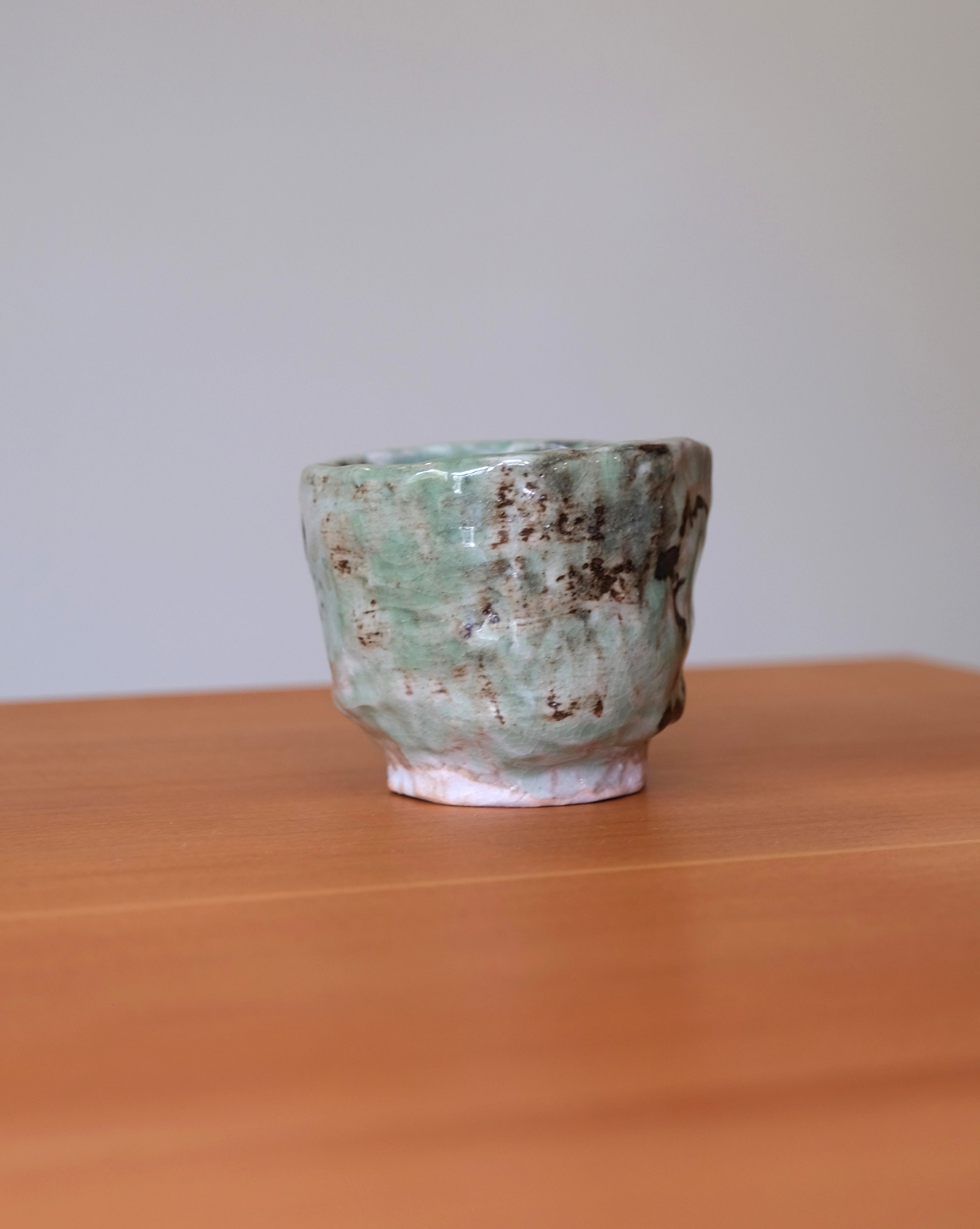 CHAWAN in green glaze