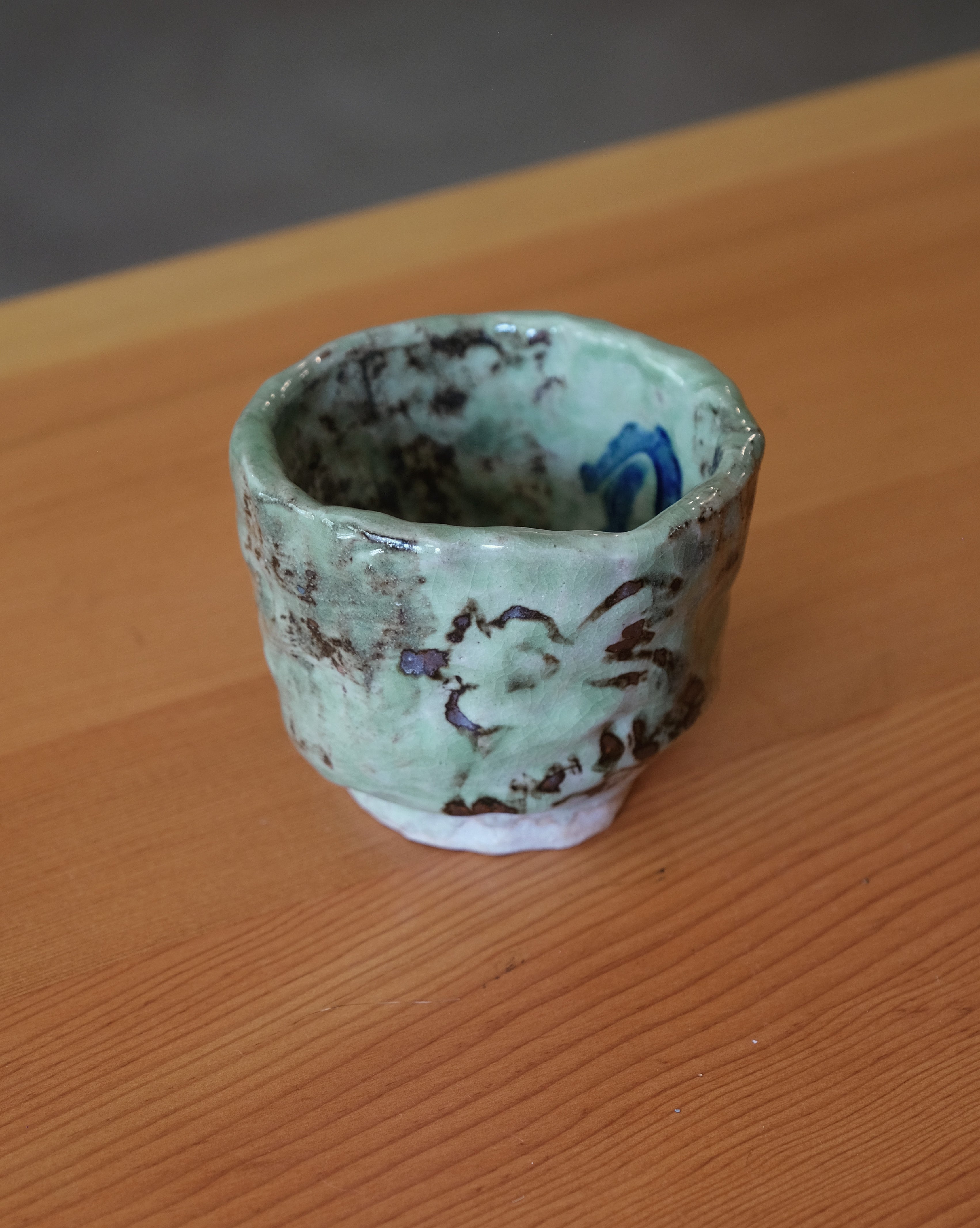 CHAWAN in green glaze