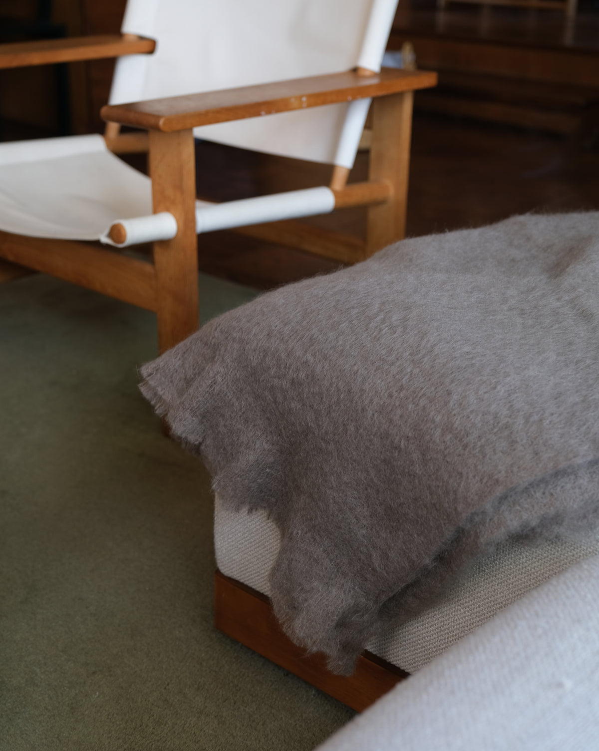 MOHAIR BLANKET - Manuka