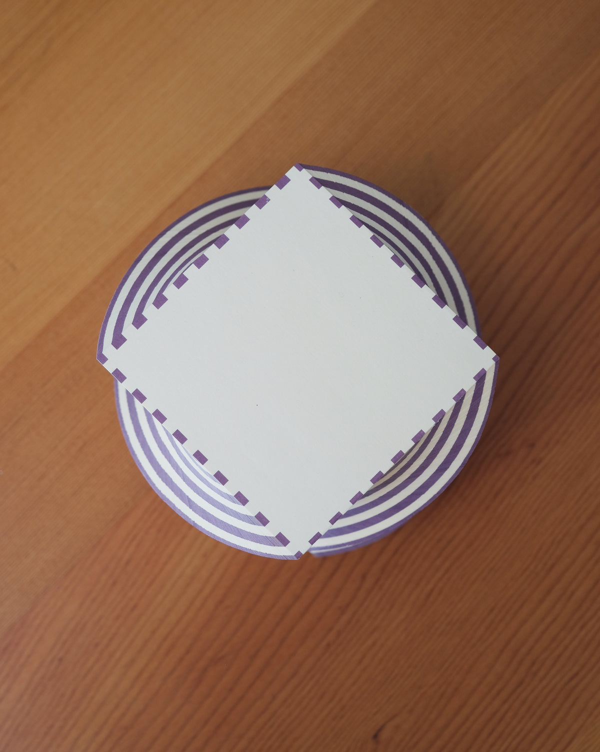 SPIRAL PAD - Purple Dash