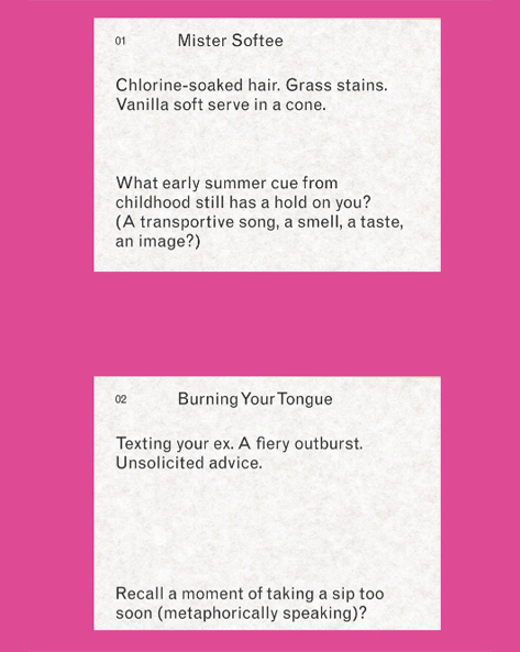 MOON LISTS — Prompts for a Heat Wave