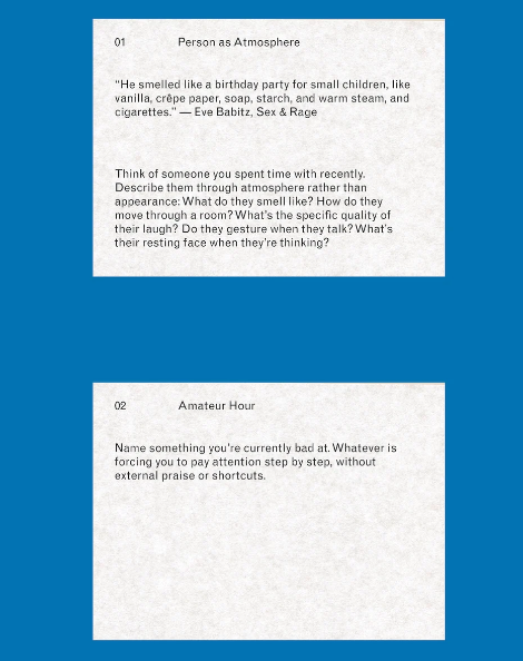 MOON LISTS — Prompts for Better Attention