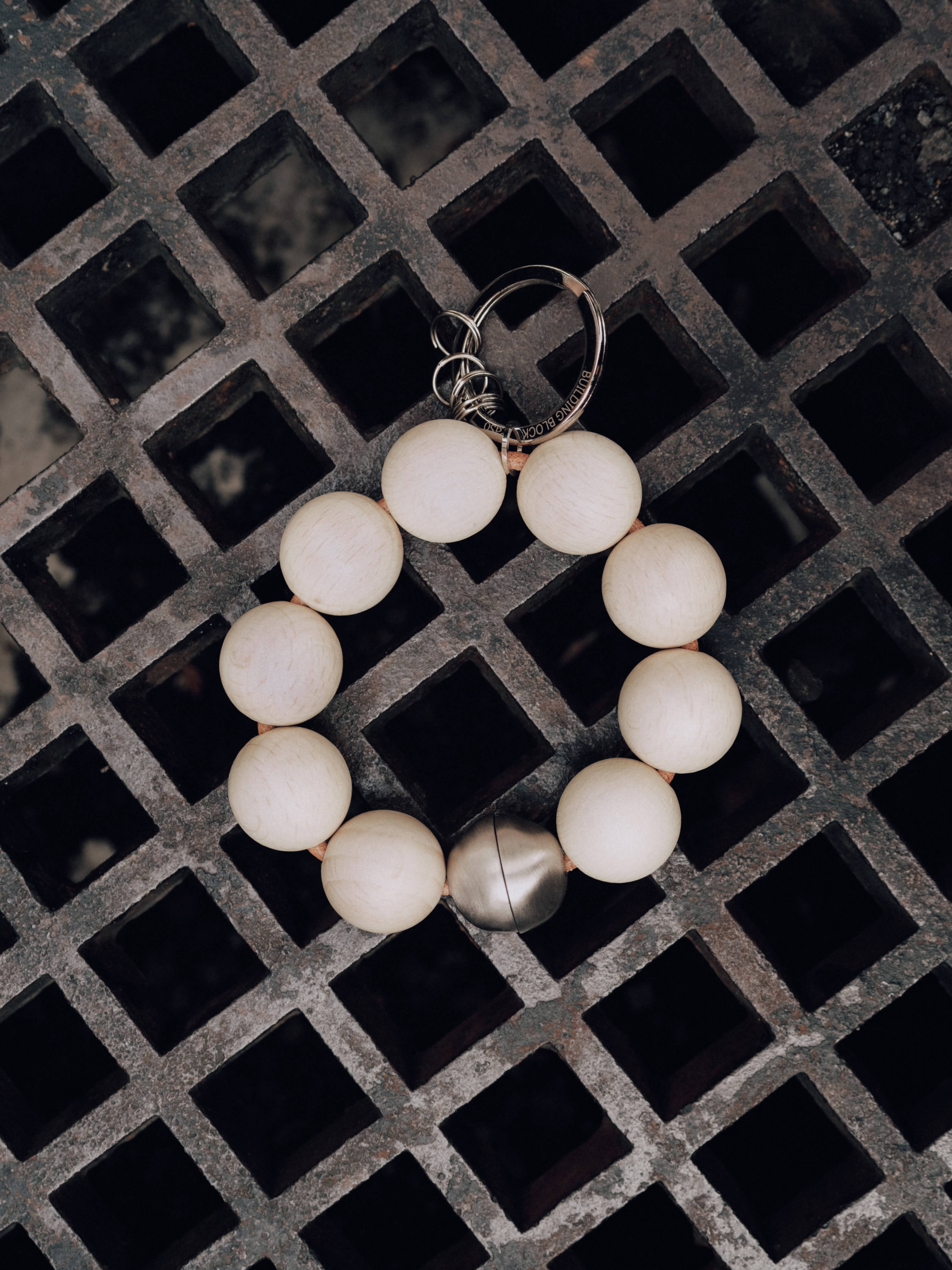 PASO x BB WOOD BALL KEYCHAIN
